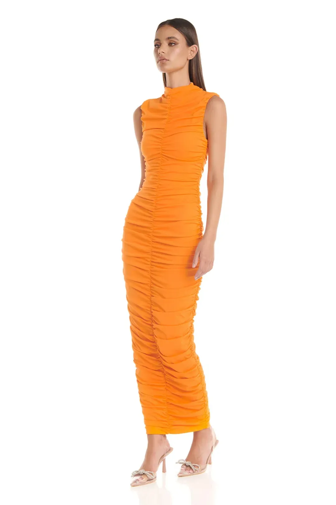 Eliya The Label Tenille Dress Orange Size XS / AU 6  for rent on The Volte - main image