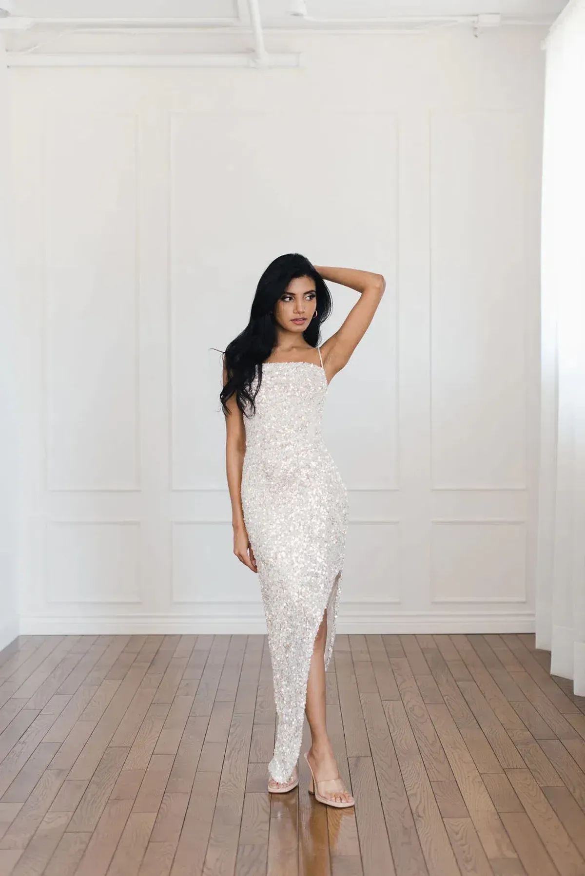 Winona Asha Asymmetrical Midi White Size AU 10 for rent on The Volte - main image