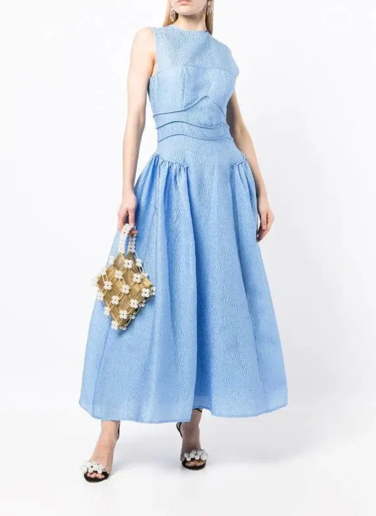 Rachel Gilbert Sophia Dress Blue Size 3 / AU 12 for rent on The Volte - main image