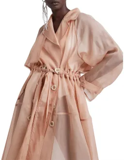 Aje Riviera Trench Coat in light Beige in Size AU 8 for rent on The Volte - image 2