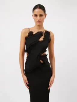 Christopher Esber Carina Interlinked Dress Black Size AU 12 for rent on The Volte - image 2