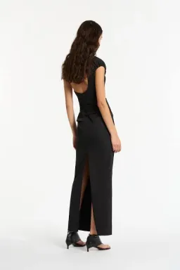 Sir the Label Giacomo Gathered Dress in Black Size 0 / AU 6 for rent on The Volte - image 2
