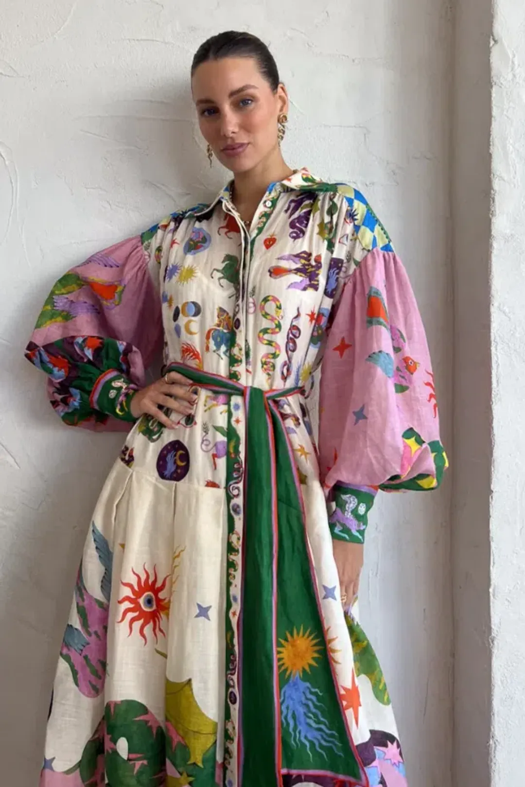 Alemais Seeker Shirtdress Multi Size 12 / L for rent on The Volte - main image