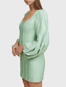 Acler Duxbury Dress Green Foam Size 10  for rent on The Volte - image 2