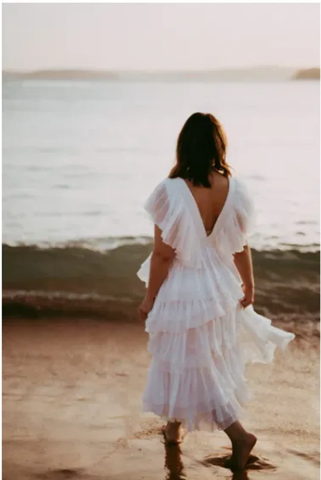 ROOH Collective Daphne Midi Dress White Size 12  for rent on The Volte - main image