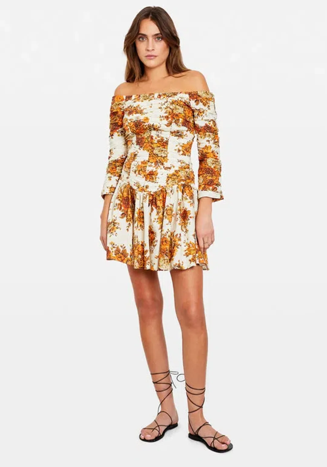 Alemais Derby Mini Dress Multi Size AU 6  for rent on The Volte - main image