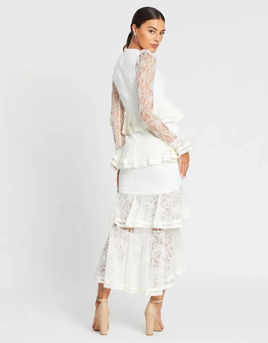 Nicola Finetti Maia Dress White Size 6 for rent on The Volte - main image