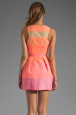 Camilla and Marc Pink Antoinette Mini Dress Multi Size 10 for rent on The Volte - image 2