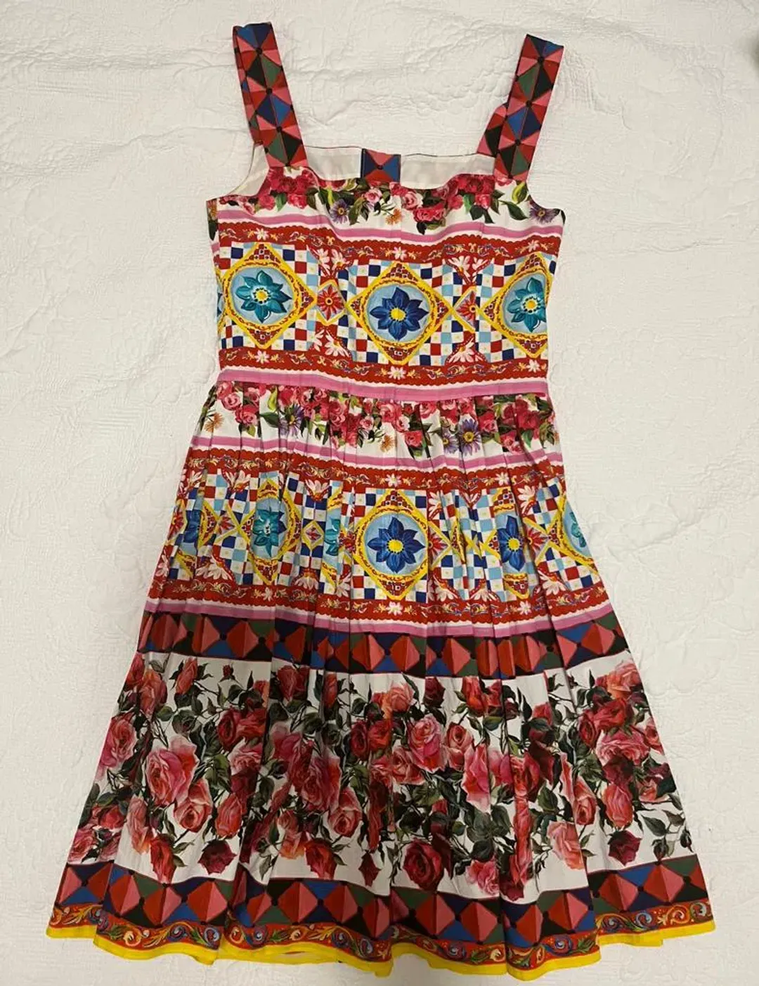 Dolce & Gabbana Mambo Dress Mambo Print/Multi Size 8 for rent on The Volte - main image