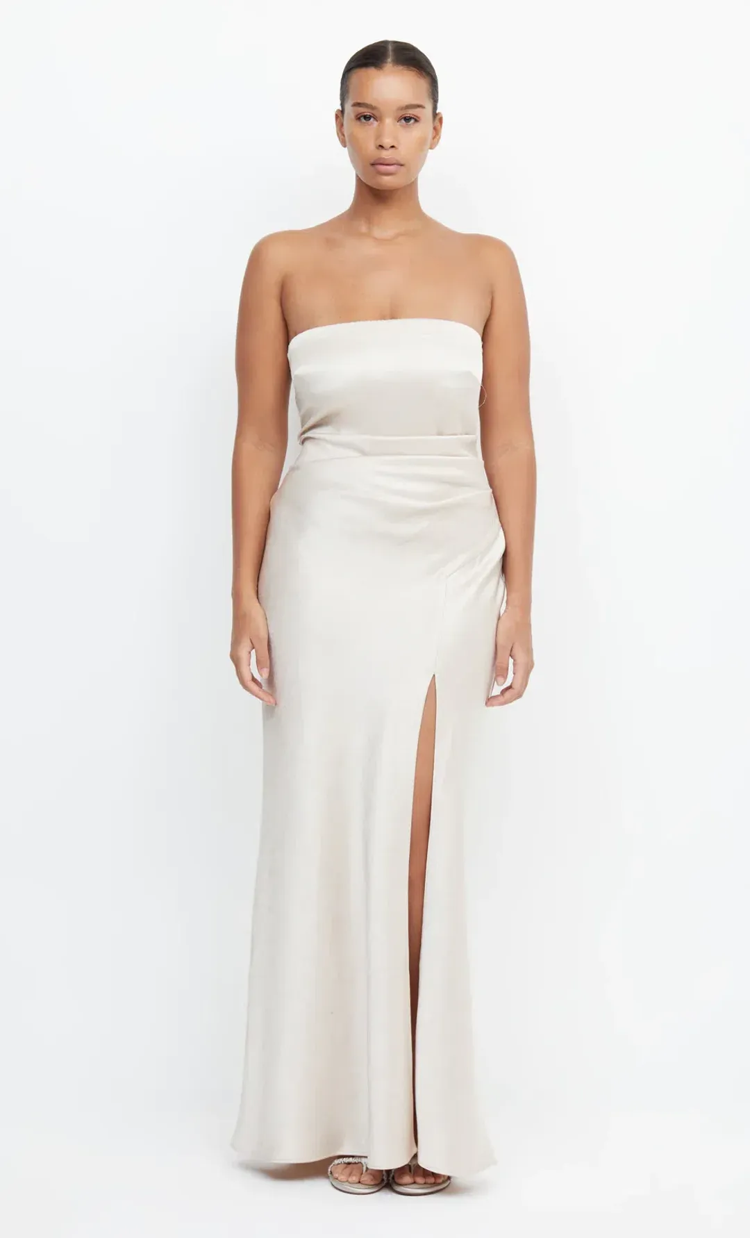 Bec and Bridge The Dreamer Strapless Dress Cream Size 6 for rent on The Volte - main image