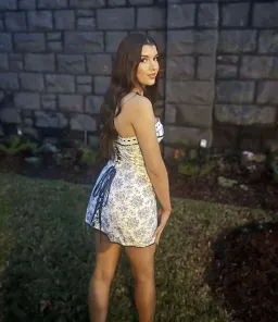 With Jean Sabrin Dress Toile Papillon Size S/Au 8  for rent on The Volte - image 2