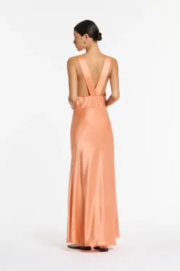 Sir The Label Aries Cut Out Gown Peach Size 6 for rent on The Volte - image 3