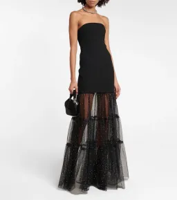 Rebecca Vallance Alyssa Strapless Gown Black Size 12 for rent on The Volte - image 1