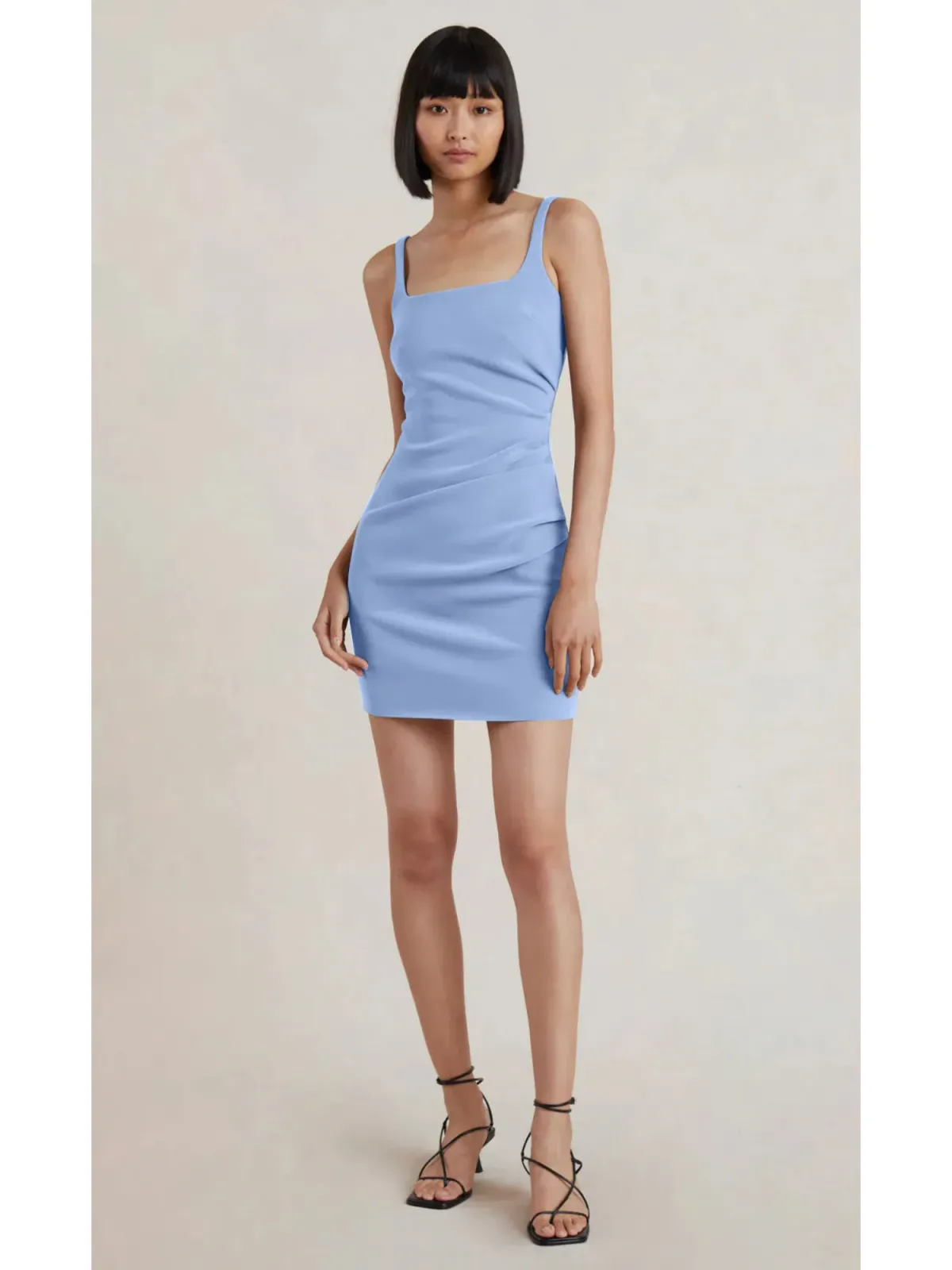 Bec & Bridge Karina Mini Dress Cornflower Blue Size AU 6 for rent on The Volte - main image