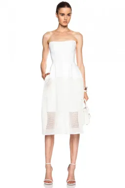 Nicholas Honeycomb Ball Dress White Size 8 for rent on The Volte - image 1