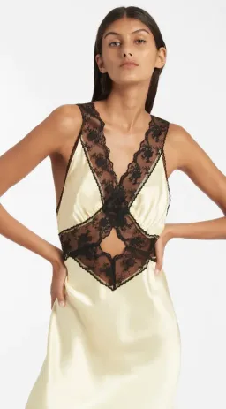 Sir the Label Aries Cut Out Dress Lemon Size 1/AU 8 for rent on The Volte - image 2