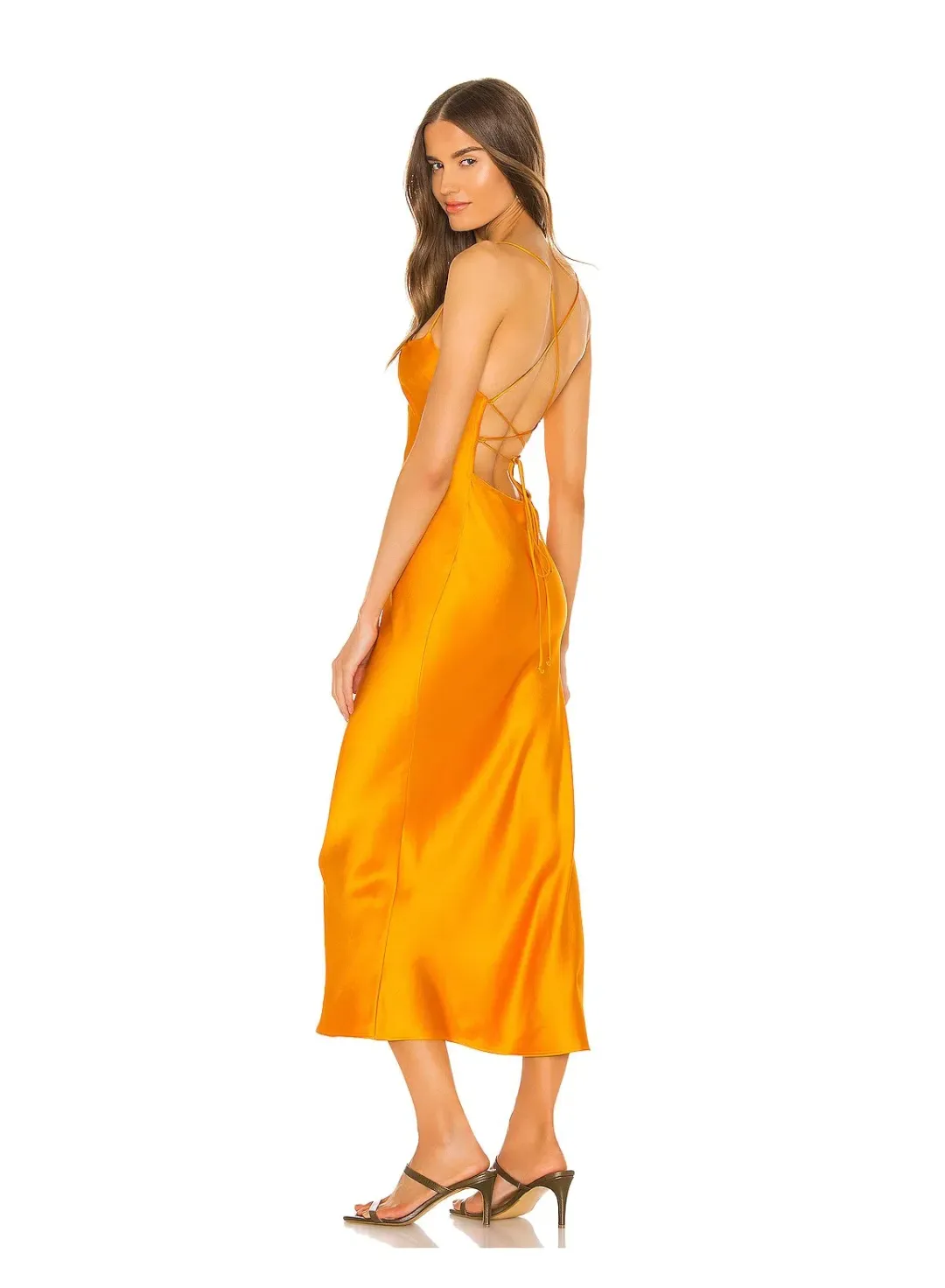 Bec & Bridge Seraphine Dress in Tangerine Size 6 for rent on The Volte - main image