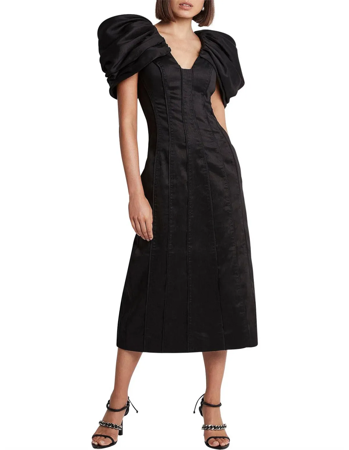 Aje Admiral Butterfly Black Dress Size 8 for rent on The Volte - main image