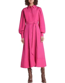 Aje Admiration Midi Shirt Dress Fuchsia Pink Size 8 for rent on The Volte - image 1