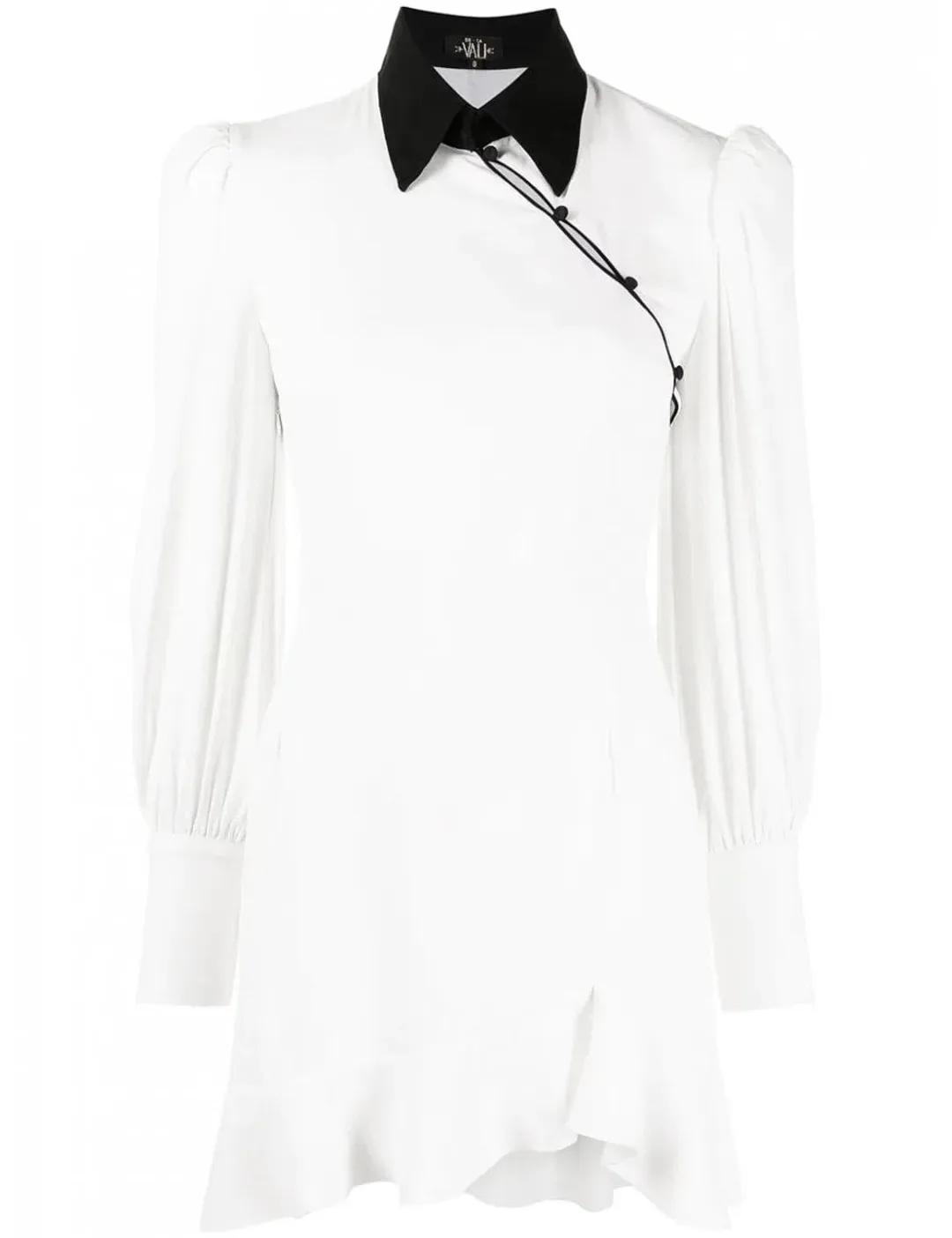 De La Vali Martini Long Sleeve Mini Dress White Size 10 for rent on The Volte - main image