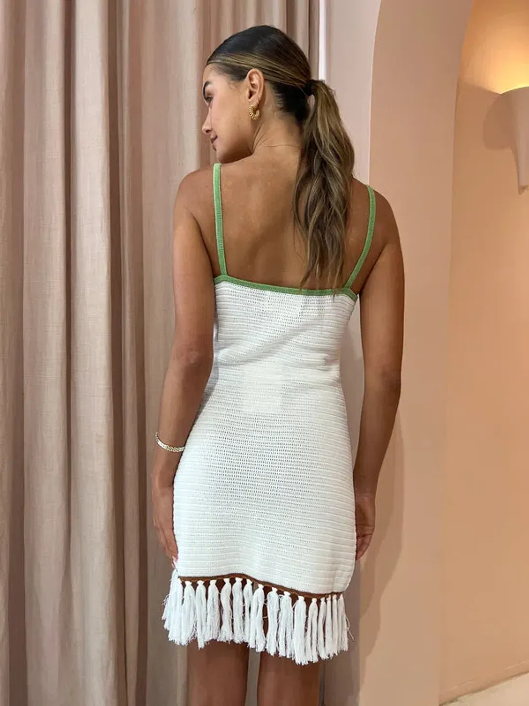 Viktoria & Woods Psychedelic Dress Ivory/Emerald Multi Size 4/Au 14 for rent on The Volte - main image