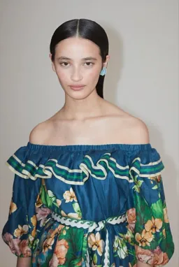 Alemais Lyla Dress Blue/Floral Size 10 for rent on The Volte - image 5