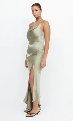 Bec & Bridge Moon Dance Cowl Dress Sage Size 12 for rent on The Volte - image 2