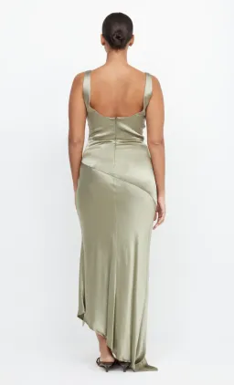 Bec & Bridge Moon Dance Cowl Dress Sage Size 12 for rent on The Volte - image 3