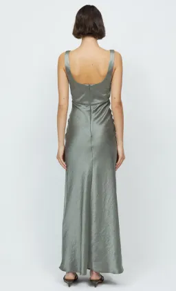 Bec & Bridge Nadia V Maxi Dress Olive Size 12 for rent on The Volte - image 4