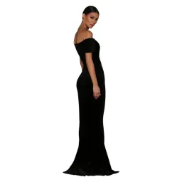 Elle Zeitoune Solange Gown Black Size 10  for rent on The Volte - image 1