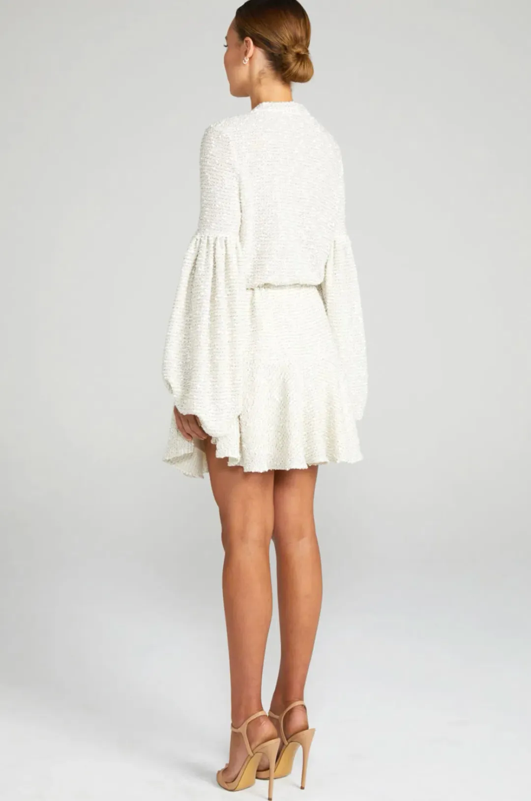 Shona Joy Aimee Balloon Dress White Size 8 for rent on The Volte - main image