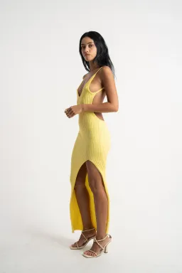 Isabelle Quinn Millie Maxi Dress Yellow Size 10  for rent on The Volte - image 2