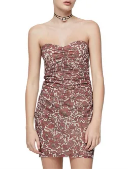 Bec & Bridge Priya Strapless Mini Dress Hibiscus Print Size 8 for rent on The Volte - image 2