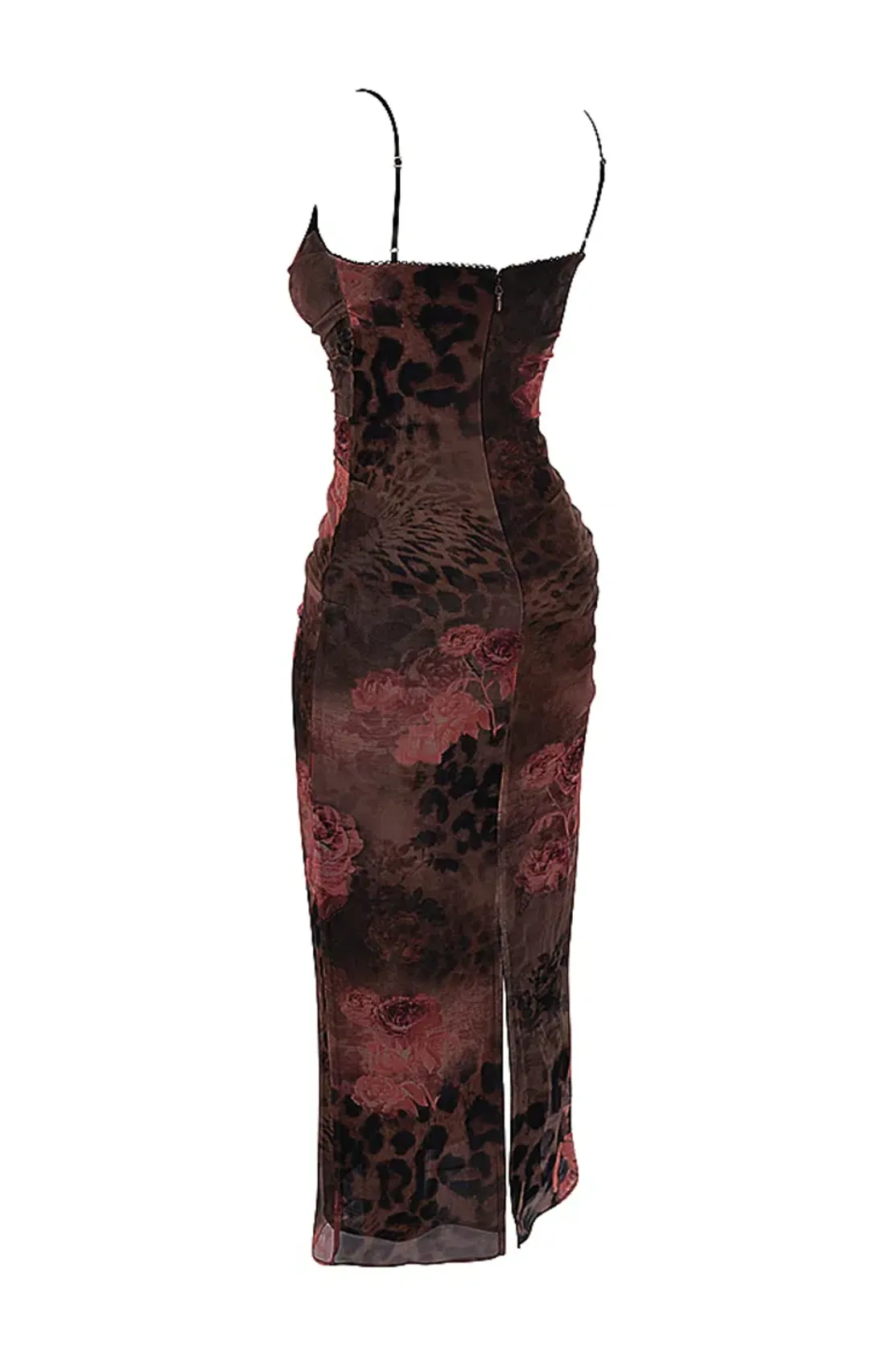House of CB Nalini Midi Dress Floral & Leopard Print Size XL /Au 14 for rent on The Volte - main image