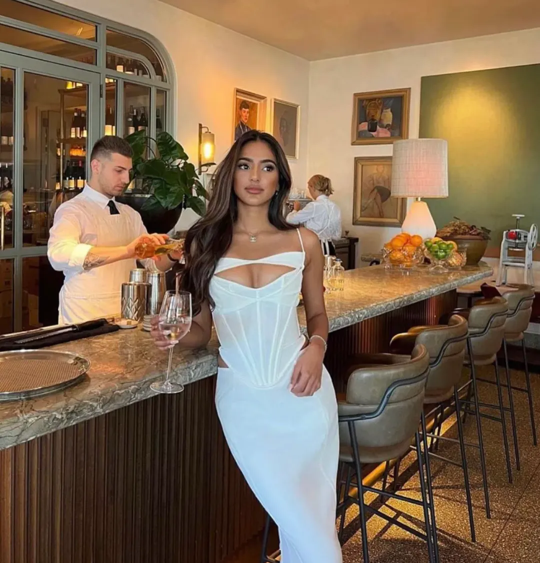 House of CB Paloma Corset Maxi Dress Ivory Size L / Au 12 for rent on The Volte - main image