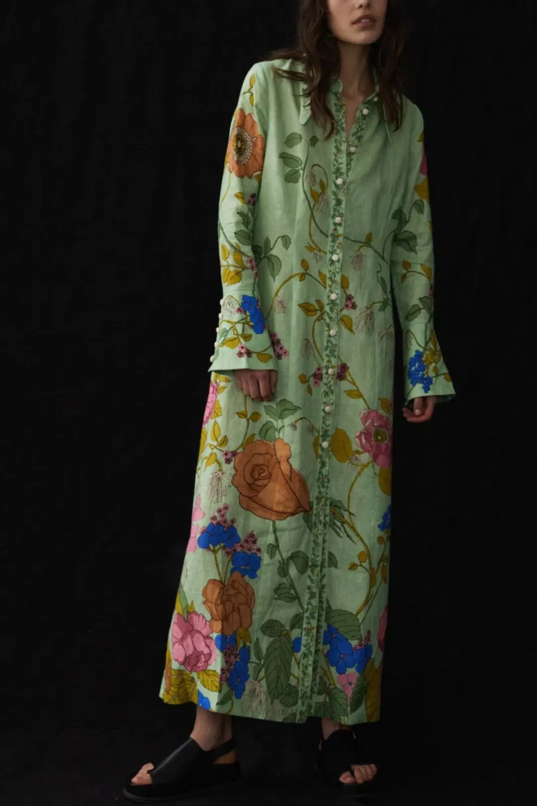 Alemais Olivia Shirtdress Floral Size 10 / M for rent on The Volte - main image