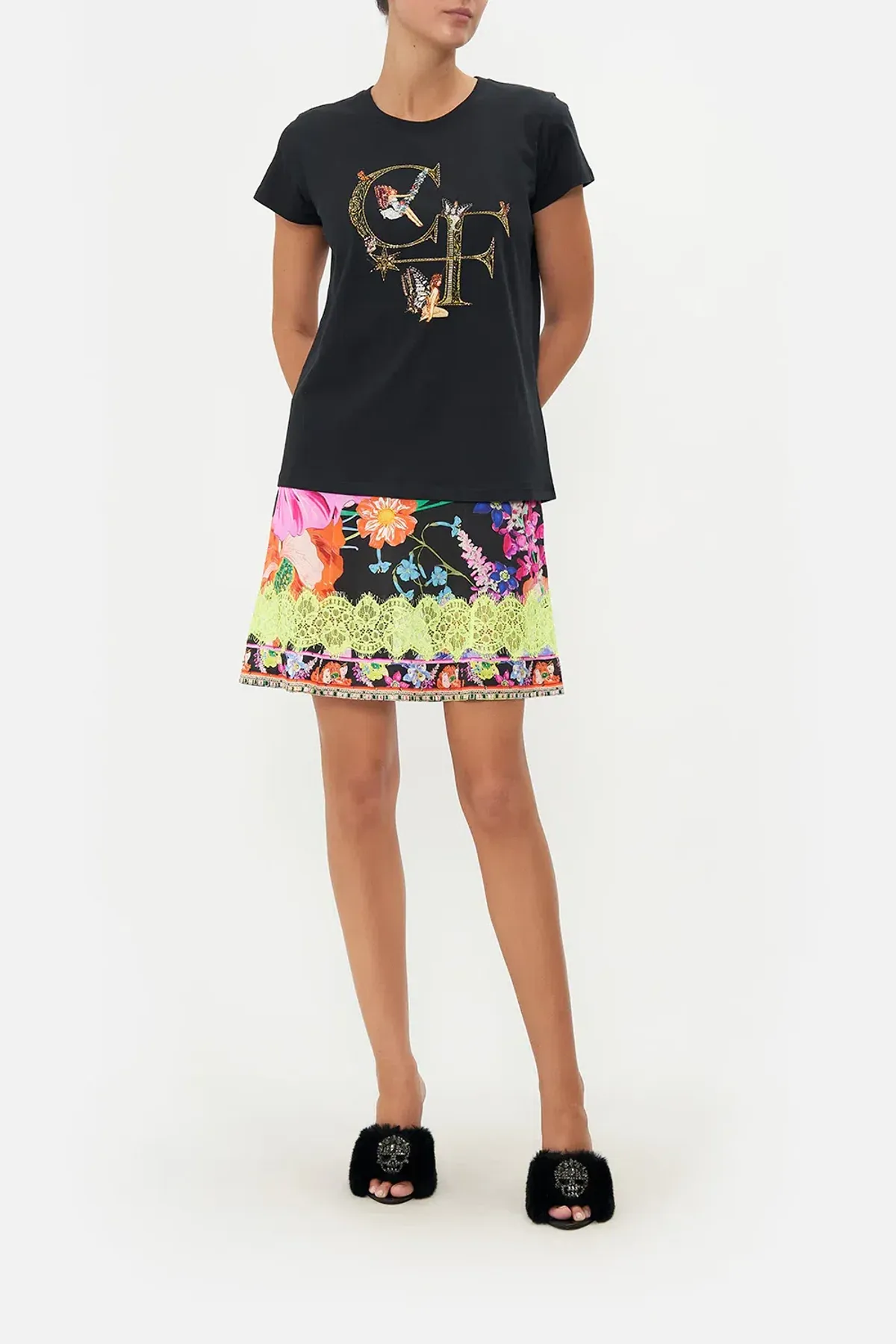 Camilla Slim Fit Round Neck T-Shirt To Catch A Spider Size XL / Au 16 for rent on The Volte - main image