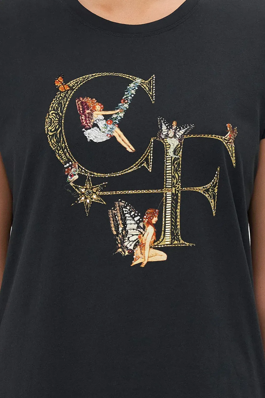 Camilla Slim Fit Round Neck T-Shirt To Catch A Spider Size XL / Au 16 for rent on The Volte - main image