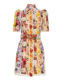 Zimmermann Wonderland Floral Shirt Dress Multi Size 1 / AU 10 for rent on The Volte - image 2