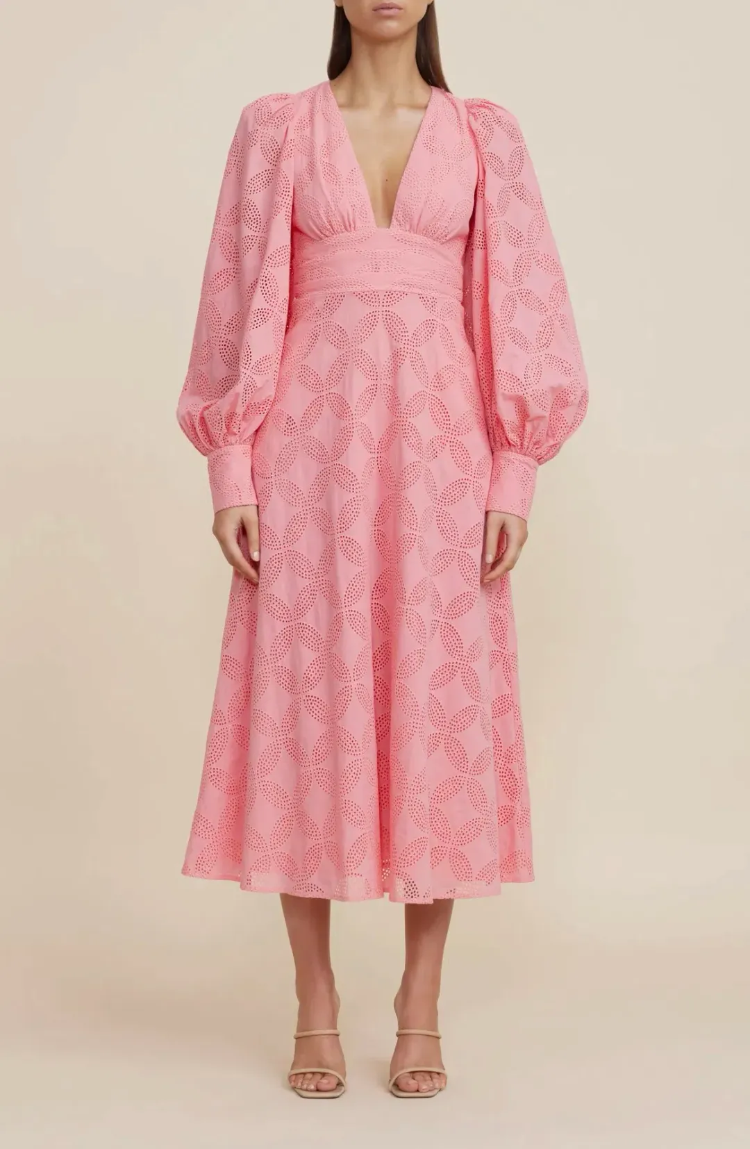 Acler Lowell Dress Tulip Pink Size 10 for rent on The Volte - main image