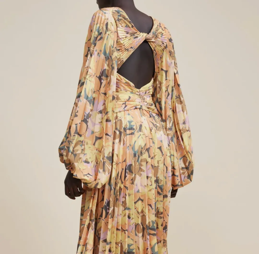 Acler Palms Kaleidoscope Midi Dress Floral  Size 8  for rent on The Volte - main image