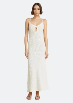 Bec & Bridge Effie Knit Key Dress Ivory Size 8 for rent on The Volte - image 1