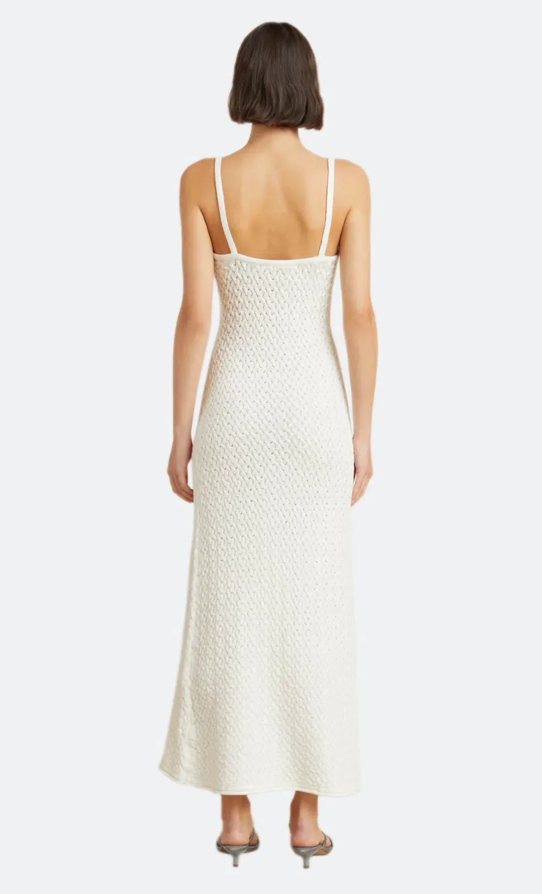 Bec & Bridge Effie Knit Key Dress Ivory Size 8 for rent on The Volte - main image