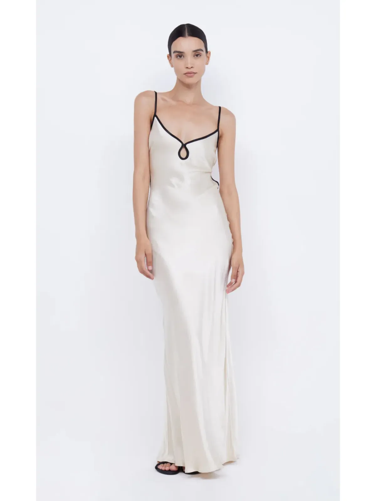 Bec & Bridge Cedar City Maxi Dress Sand/Black Size AU 6  for rent on The Volte - main image