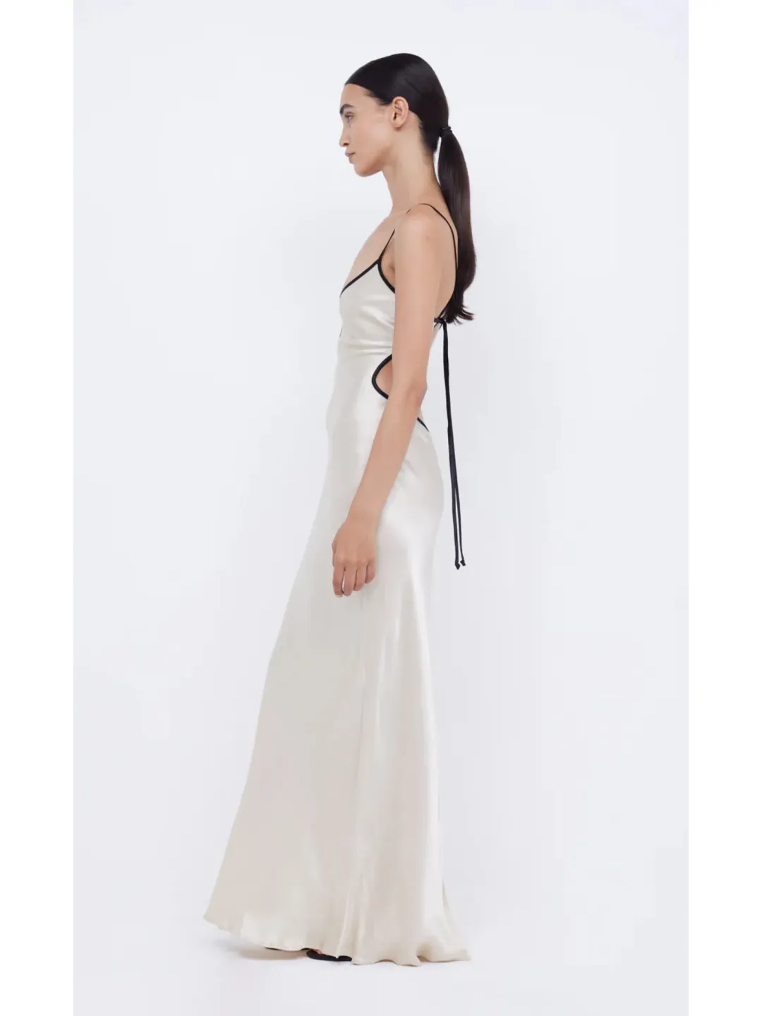 Bec & Bridge Cedar City Maxi Dress Sand/Black Size AU 6  for rent on The Volte - main image