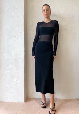 Sir the Label Impermanence Splice Maxi Dress Black Size 10 for rent on The Volte - image 1