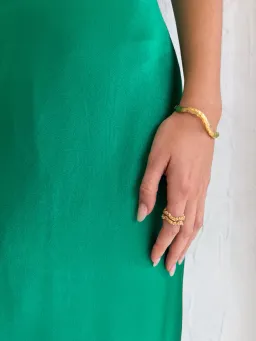 Shona Joy Lana Ruched Halter Midi Dress Tree Green Size 8 for rent on The Volte - image 5