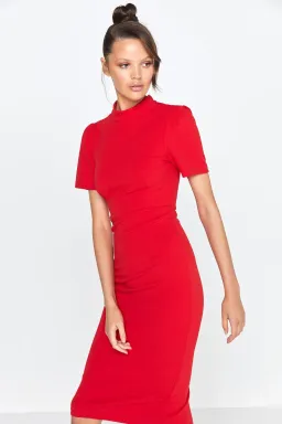 Mossman A Moment In Time Midi Dress Red Size 6 for rent on The Volte - image 3