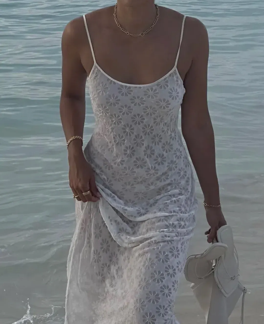 Realisation Par The Clementine Dress In Ivory Size AU 6 for rent on The Volte - main image