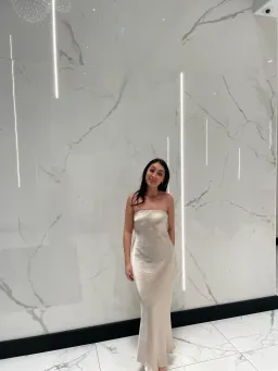 Bec & Bridge Moon Dance Strapless Dress Sand Size AU 8  for rent on The Volte - image 4